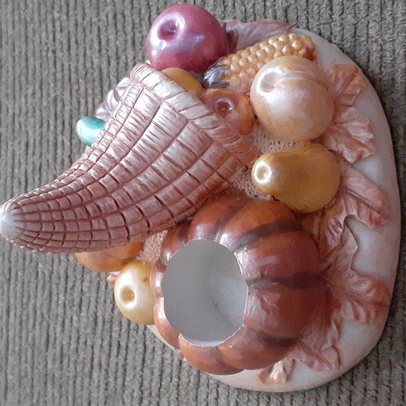 House of Lloyd 1991 Thanksgiving candle taper holders - Picture 4 of 5